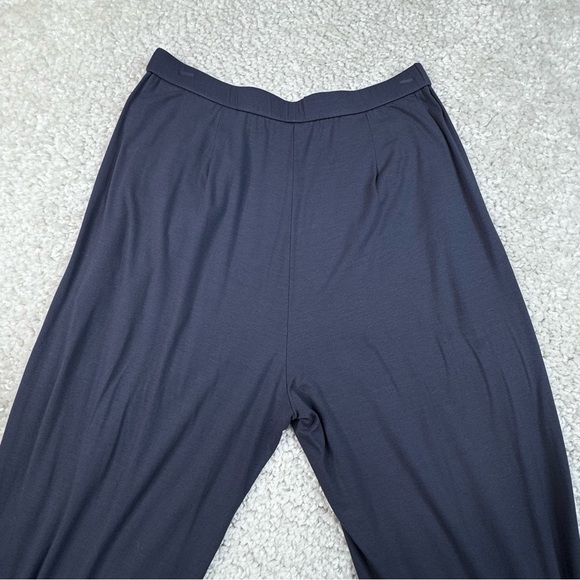 Eileen Fisher Stretch Jersey Slouchy Pull On Pants. Elastic Waist. Blue. Small - Picture 10 of 14